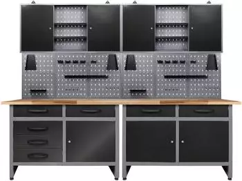 Ondis Bastler 240cm 2 Schränke schwarz/grau