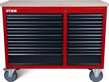 STIER Fahrbare Werkbank XXL 14 Schubladen (907522)