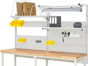 Rau Rau Werkbänke System Aufbau Komplettset 06 für Produktbreite 2500 mm RAL7035