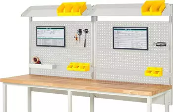 Rau Rau Werkbänke System Aufbau Komplettset 02 für Produktbreite 2500 mm RAL7035