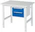 Rau Tom Arbeitstisch höhenverstellbar, M-Platte 22mm, 1000x800x760-1080mm (06-625M80-10-KM03.11)