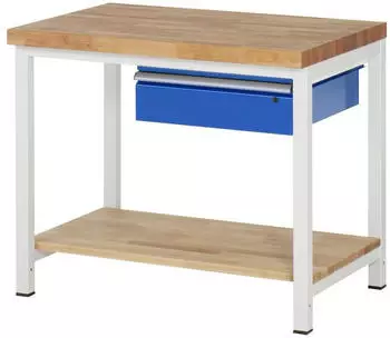 Rau Werkbank Modell 8001 mit Ablageboden 1000x700x840mm (03-8001A7-107B4S.11)