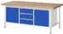 Rau Werkbank höhenverstellbar 2000x900x840-1040mm 3 Schubladen 2 Türen (8569A2)