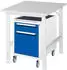 Rau Tom Arbeitstisch höhenverstellbar mit Schubladenschrank, 750x1000mm, M-Platte 22mm (06-625M10-07-KM08.11)