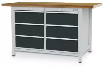 Bedrunka+Hirth Kastenwerkbank R 18-24 1500x750x859mm 6 Schubladen (03.14.33VZ)