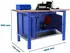Simonrack SimonWork BT6L Pro Werkbank 1800x865x750mm Blau/Buche (8425437125218)