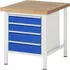 Rau Werkbank 8162A2 höhenverstellbar 750x900x840-1040mm 4 Schubladen (03-8162A2-079B4H.11)