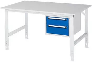Rau Tom Arbeitstisch h&ouml;henverstellbar, M-Platte 22mm, 1500x1000x760-1080mm (06-625M10-15-KM03.11)