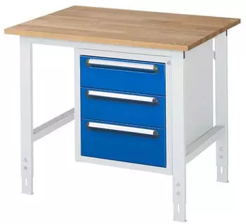 Rau Tom Arbeitstisch h&ouml;henverstellbar 1000x800mm, H760-1080mm (06-625B80-10-KM06.11)