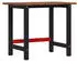 vidaXL Werkbank Massivholz Eiche 100x60x81,5cm Dunkelbraun (3309659)