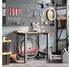 vidaXL Werkbank Massivholz Eiche 100x60x81,5cm Dunkelbraun (3309659)