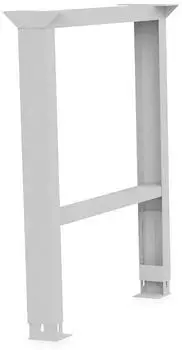 Bedrunka+Hirth Werkbank-Fu&szlig;gestell h&ouml;henverstellbar H719-1019mm, B150mm, hellgrau (03.90.01HV)