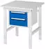 Rau Tom Arbeitstisch höhenverstellbar, 750x800x760-1080mm, M-Platte 22mm (06-625M80-07-KM03.11)