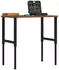vidaXL Werkbank Dunkelbraun 100x60x(71,5-98)cm Massivholz Eiche (3282826)