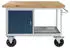 ADB Betriebseinrichtungen Mobile Werkbank mit Rollen, 1 Tür, 130x60x83cm, 500kg (44743)
