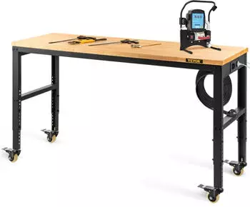 VEVOR Werkbank h&ouml;henverstellbar 155x51cm, Hartholzplatte, 725,7kg (WB-6020)