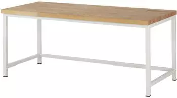 Rau Werkbank Serie 8000-1 h&ouml;henverstellbar 2000x900x840-1040mm, Bucheplatte, 1250kg (03-8000-1-209B4H.12)