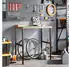 vidaXL Werkbank Massivholz Buche 100x60x(73-99,5)cm Rechteckig