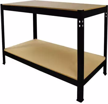 MonsterShop Q-Rax Werkbank Stahl, 100cm, 200kg Tragkraft (Q-RAX)