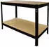 MonsterShop Q-Rax Werkbank Stahl, 100cm, 200kg Tragkraft (Q-RAX)
