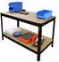 MonsterShop Q-Rax Werkbank Stahl, 100cm, 200kg Tragkraft (Q-RAX)