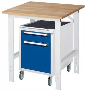 Rau Tom Arbeitstisch h&ouml;henverstellbar 750x800x760-1080mm, B-Platte 25mm (06-625B80-07-KM08.11)