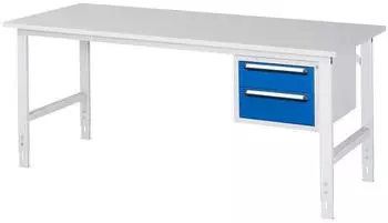 Rau Tom Arbeitstisch h&ouml;henverstellbar, M-Platte 22mm, 2000x800x760-1080mm (06-625M80-20-KM03.11)