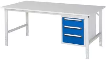 Rau Tom Arbeitstisch h&ouml;henverstellbar 2000x1000mm, M-Platte 22mm (06-625M10-20-KM06.11)
