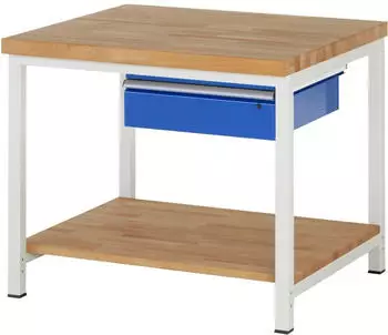 Rau Werkbank 8001A7 h&ouml;henverstellbar 1000x900mm, 1x Schublade (03-8001A7-109B4H.11)