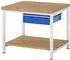 Rau Werkbank 8001A7 höhenverstellbar 1000x900mm, 1x Schublade (03-8001A7-109B4H.11)