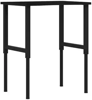 vidaXL Werkbank Dunkelbraun 80x60x(71,5-98)cm Massivholz Eiche (3309698)