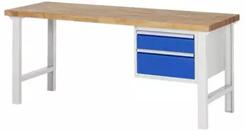 Rau Werkbank Modell 7123 2000x900x840mm 2 Schubladen (03-7123A1-209B4S.11)