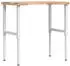 vidaXL Rechteckige Werkbank Massivholz 100x60x(73-99,5)cm
