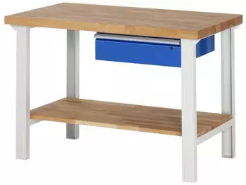 Rau Werkbank Modell 7001 mit Ablageboden 1250x900x840mm (03-7001A7-129B4S.11)