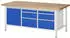 Rau Werkbank Modell 8570 2000x900x840mm 6 Schubladen 1 Tür (03-8570A2-209B4S.11)