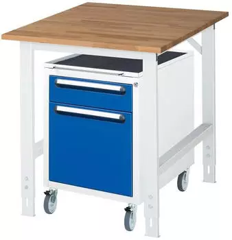 Rau Tom Arbeitstisch h&ouml;henverstellbar 750x1000mm, H760-1080mm (06-625B10-07-KM08.11)