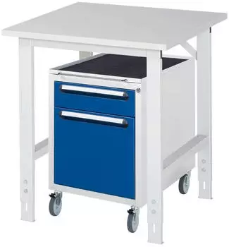 Rau Tom Arbeitstisch h&ouml;henverstellbar 750x800x760-1080mm, M-Platte 22mm (06-625M80-07-KM08.11)