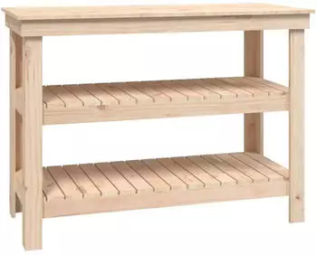 vidaXL Werkbank Massivholz Kiefer 110,5x50x80cm (823644)