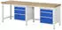 Rau Werkbank 8159A1 höhenverstellbar 2500x700x840-1040mm 6 Schubladen (8159A1)