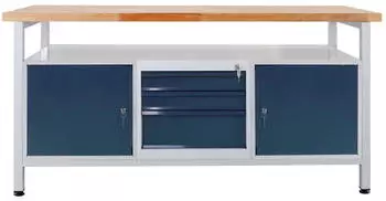 ADB Premium Long Line Werkbank 3 Schubladen, 2 Türen, 170x84x60cm (43753)