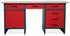 Jan Nowak Frank Werkbank 6 Schubladen, MDF-Platte, Metall, 170x60x85cm (Anthrazit-Rot)
