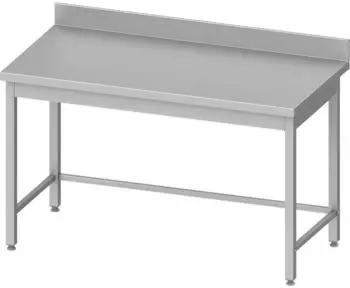 Stalgast Arbeitstisch ECO ohne Grundboden, mit Verstrebung und Aufkantung, 600x600x850mm (DAT06661A)