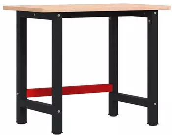 vidaXL Werkbank Rechteckig Massivholz 100x60x81,5cm (3309660)