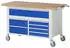 Rau Werkbank 8921 fahrbar 1500x700x880mm 7 Schubladen (05-8921A2-157B4S.11)