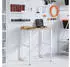 vidaXL Werkbank Massivholz 80x60x(73-99,5)cm rechteckig