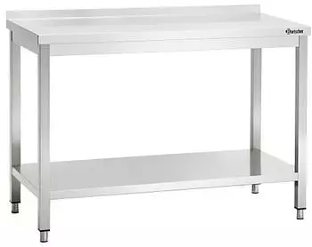 Bartscher Arbeitstisch Edelstahl 2000x700mm mit Aufkantung (308207)