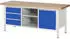 Rau Werkbank Classic 8563A2 2000x700x840mm Buche massiv 3 Schubladen 1 Tür (03-8563A2-207B4S.11)