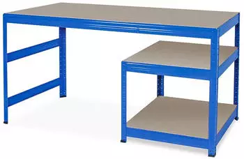 BRB Packtisch / Werkbank 1500x600x900mm blau (76644)
