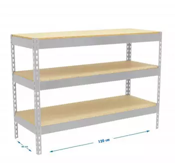 Simonrack Simonwork Basic 3 Arbeitstisch Metall und Holz (901260-3)