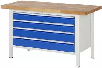 Rau Werkbank 8362A2 4 Schubladen 1500x700x840mm (03-8362A2-157B4S.11)